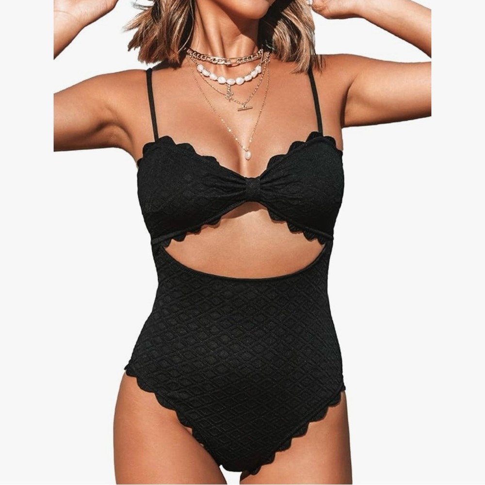 Black One-Piece Swimsuit